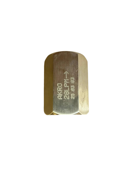 AKRO 3/4" 28LPM Brass flow restrictor (Copy)