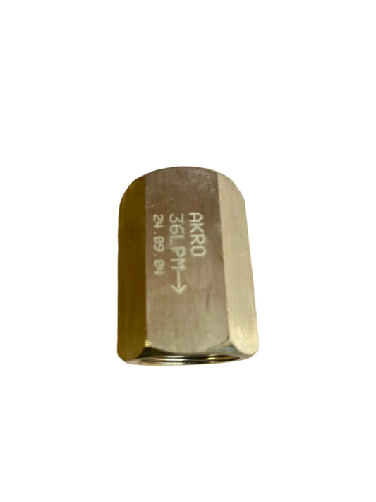 AKRO 3/4" 36LPM Brass flow restrictor