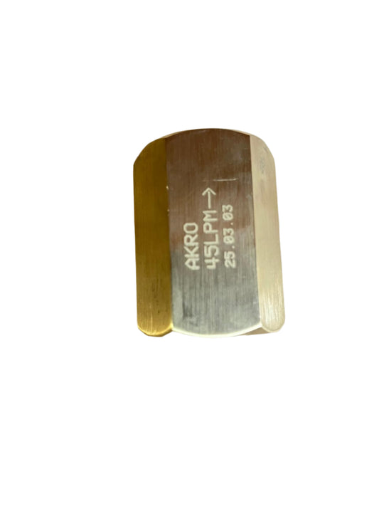 AKRO 3/4" 45LPM Brass flow restrictor