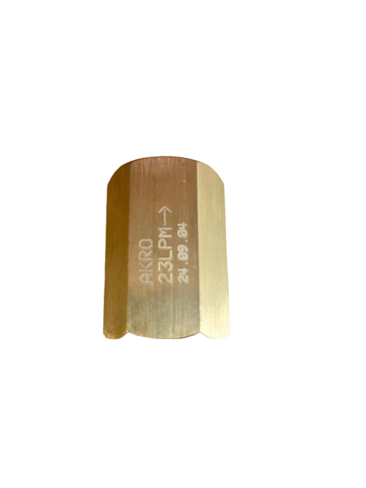 AKRO 3/4" 23LPM Brass flow restrictor