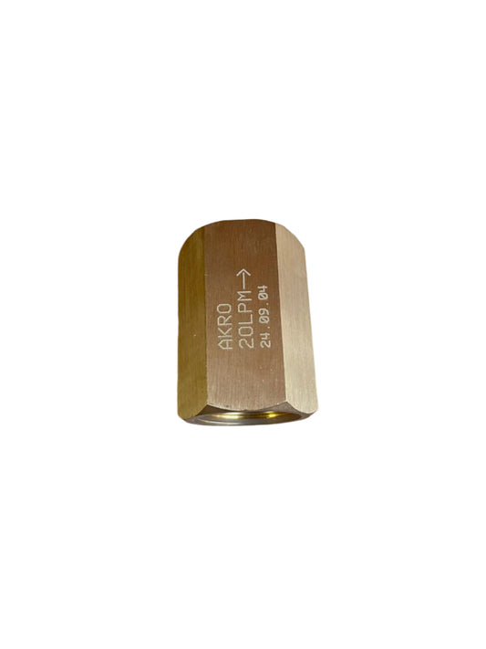 AKRO 3/4" 20LPM Brass flow restrictor